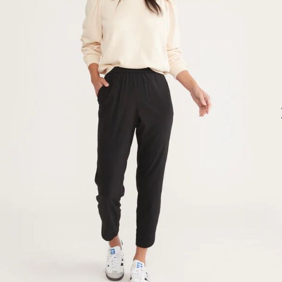 Marine Layer Pants - Marine Layer Allison High Rise Lightweight Dolphin Hem Pants S